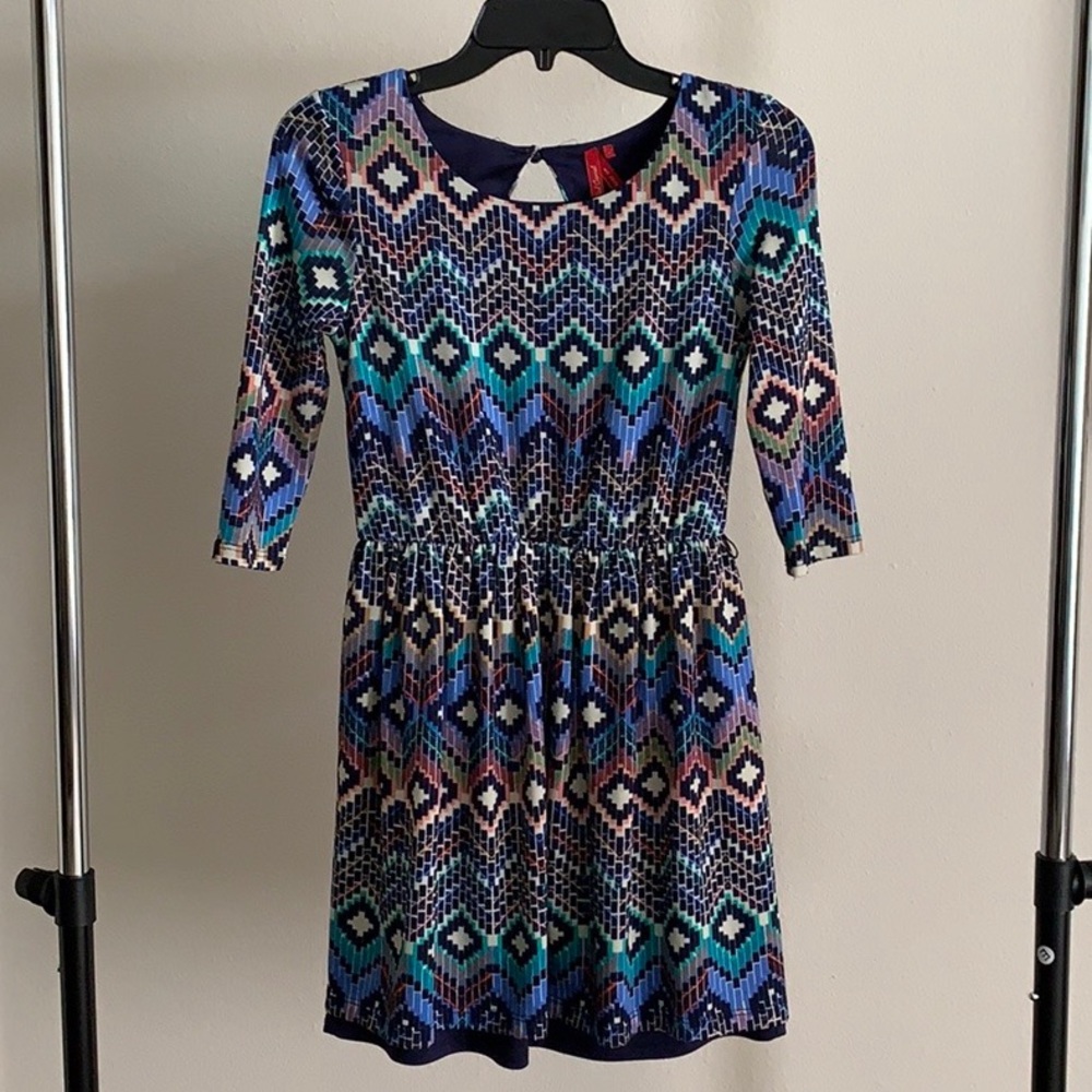 Geometric Print Dress